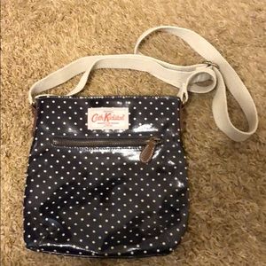Cath Kidston navy polka dot crossbody